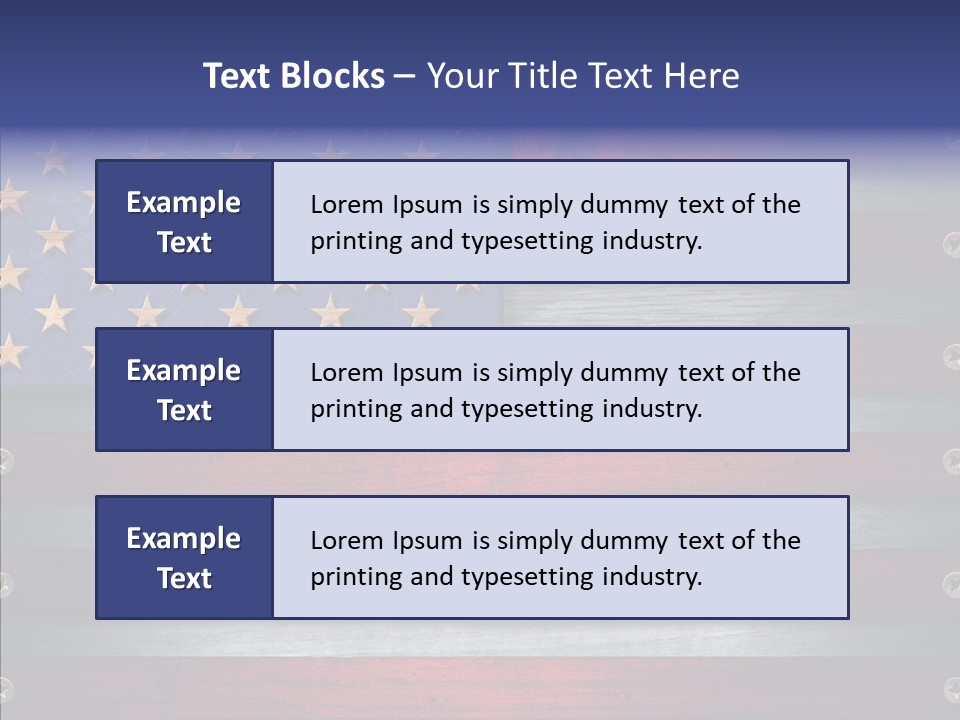 Patriot Hero Plate PowerPoint Template