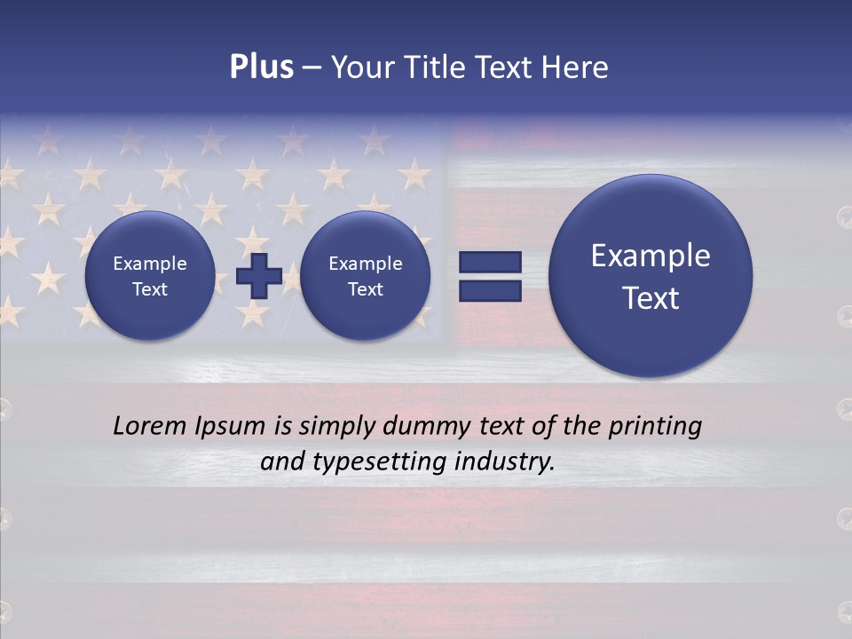 Patriot Hero Plate PowerPoint Template