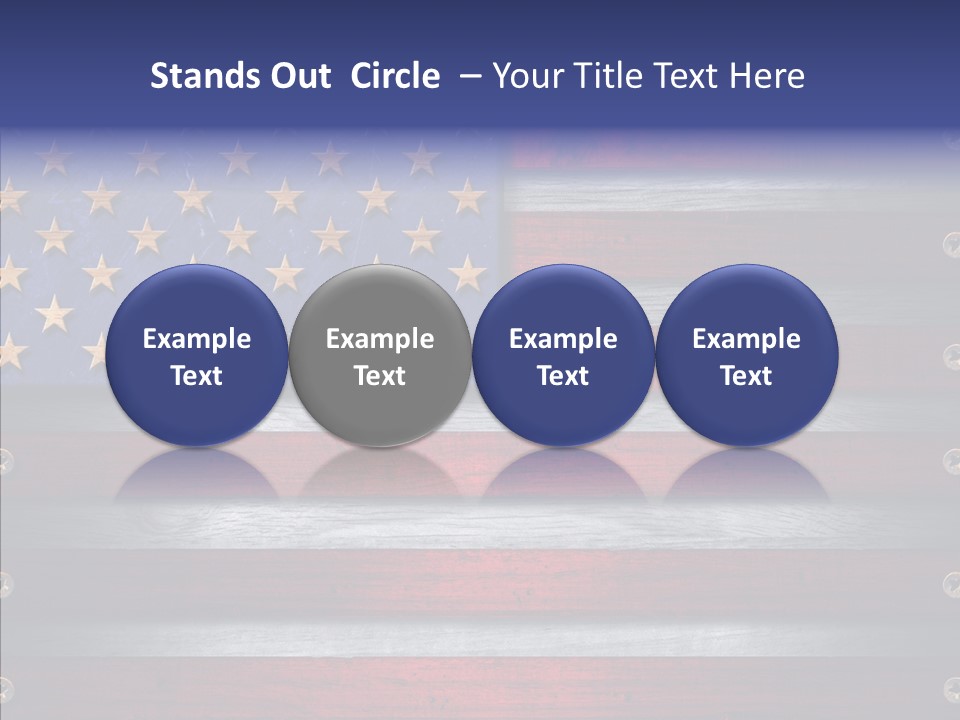 Patriot Hero Plate PowerPoint Template