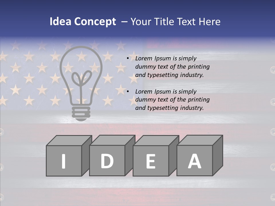 Patriot Hero Plate PowerPoint Template