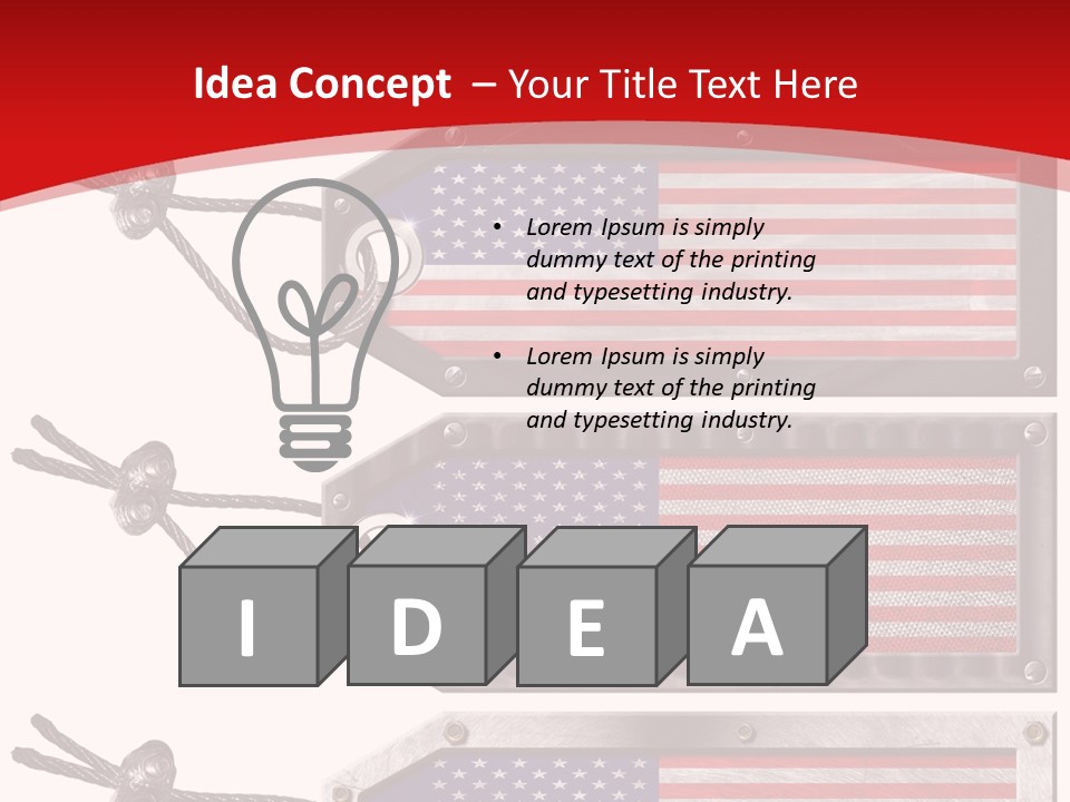 Illustration Stars International PowerPoint Template