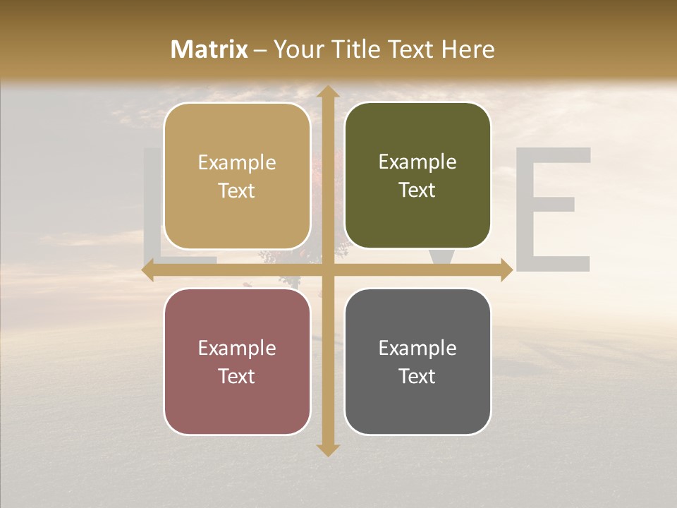 Autumn Grow Red PowerPoint Template