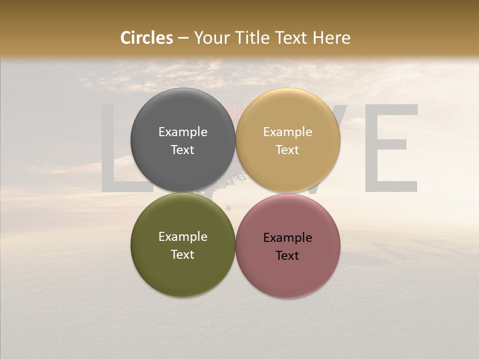 Autumn Grow Red PowerPoint Template