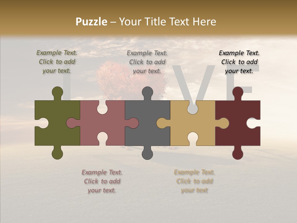 Autumn Grow Red PowerPoint Template