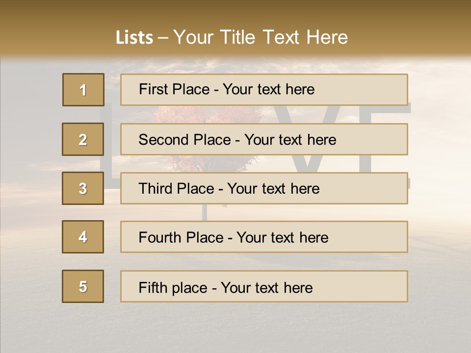 Autumn Grow Red PowerPoint Template