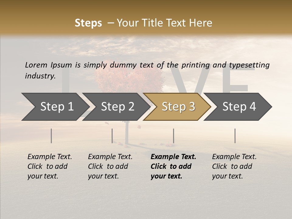 Autumn Grow Red PowerPoint Template