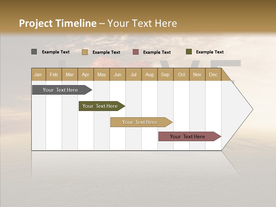Autumn Grow Red PowerPoint Template