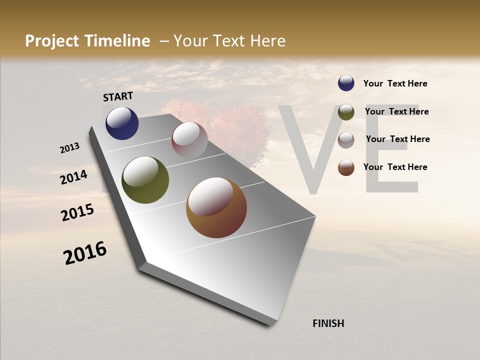 Autumn Grow Red PowerPoint Template