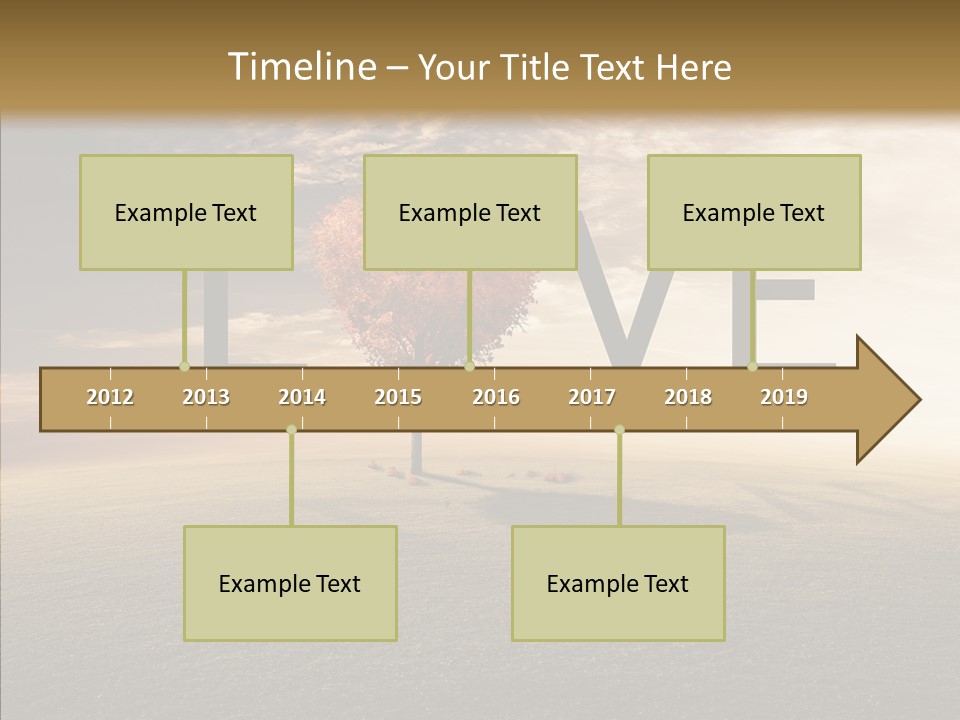 Autumn Grow Red PowerPoint Template