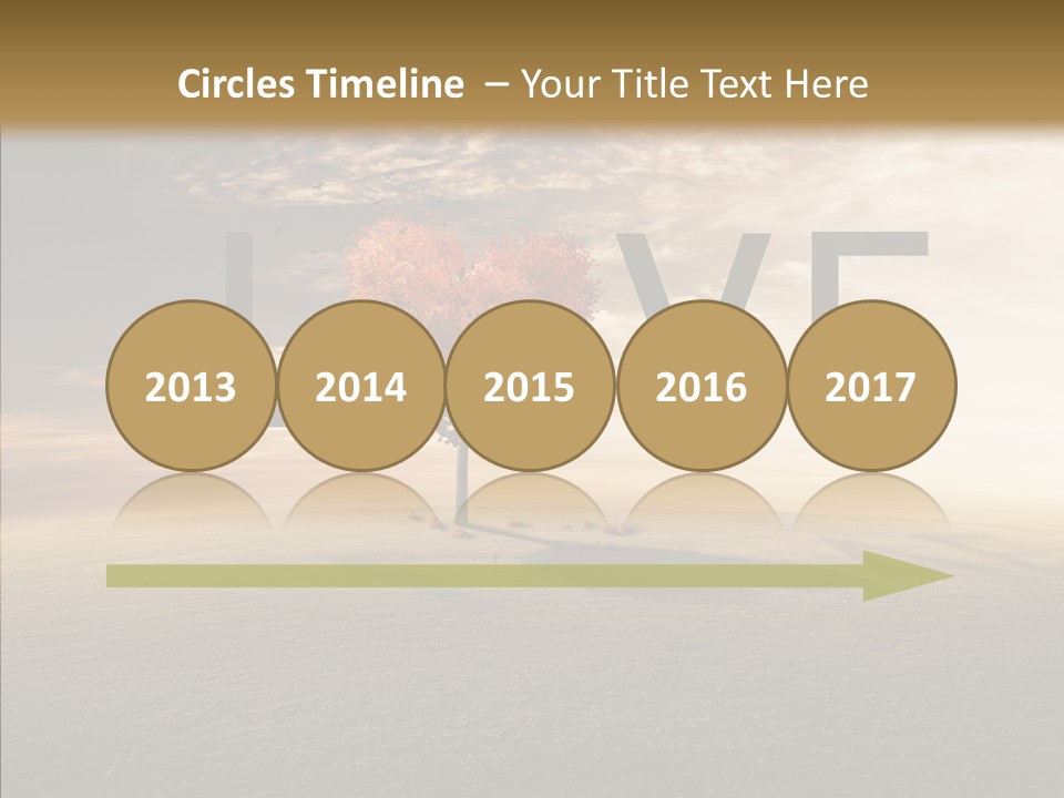 Autumn Grow Red PowerPoint Template