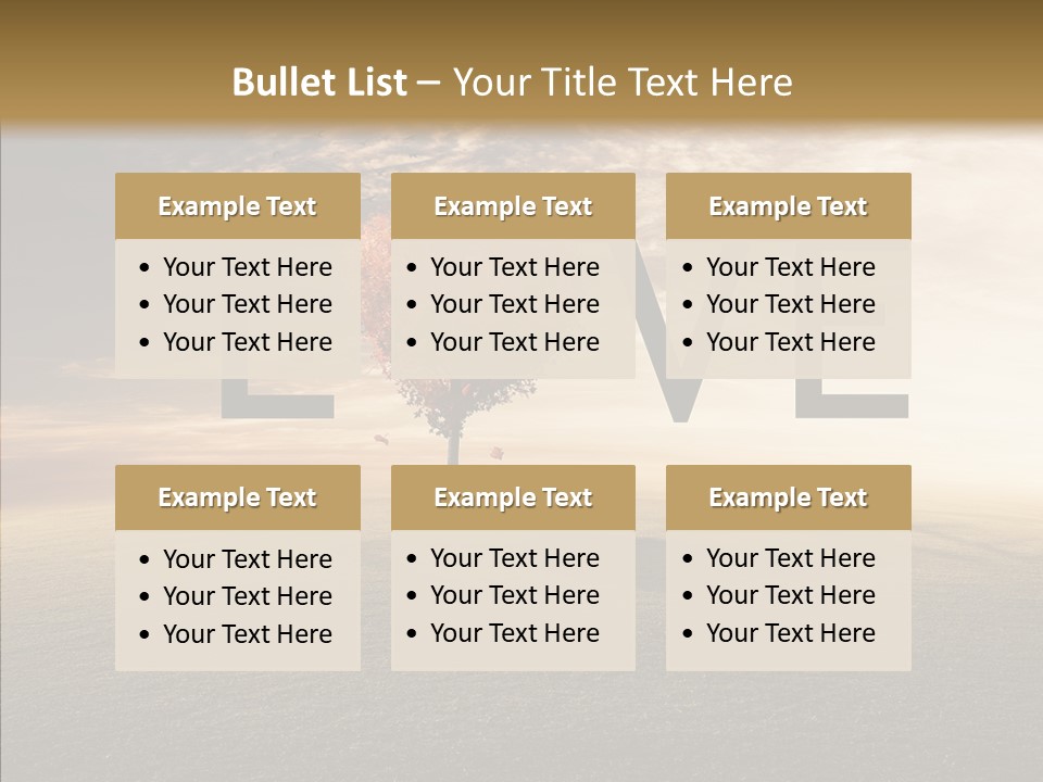 Autumn Grow Red PowerPoint Template