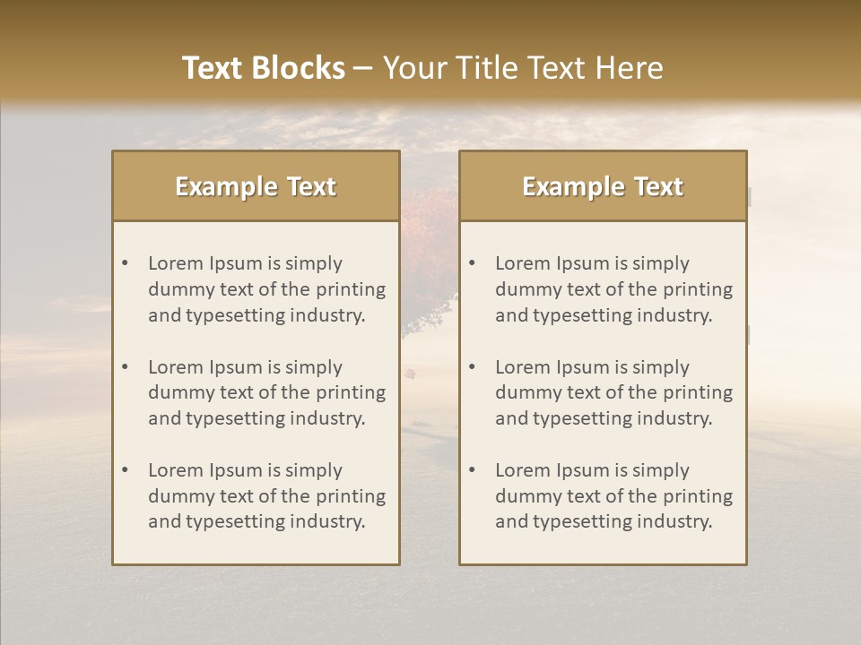 Autumn Grow Red PowerPoint Template