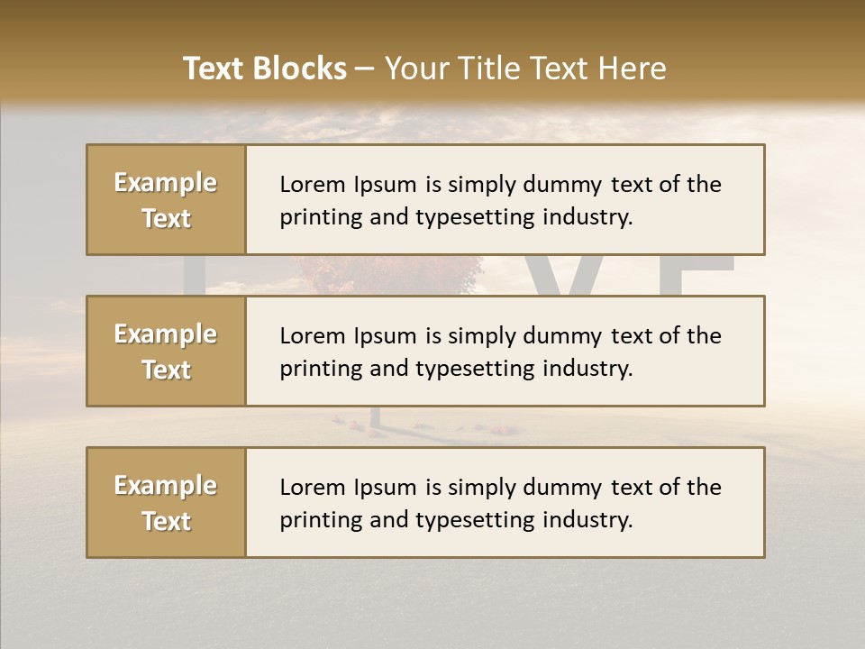 Autumn Grow Red PowerPoint Template