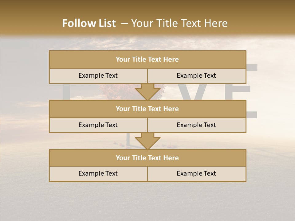 Autumn Grow Red PowerPoint Template