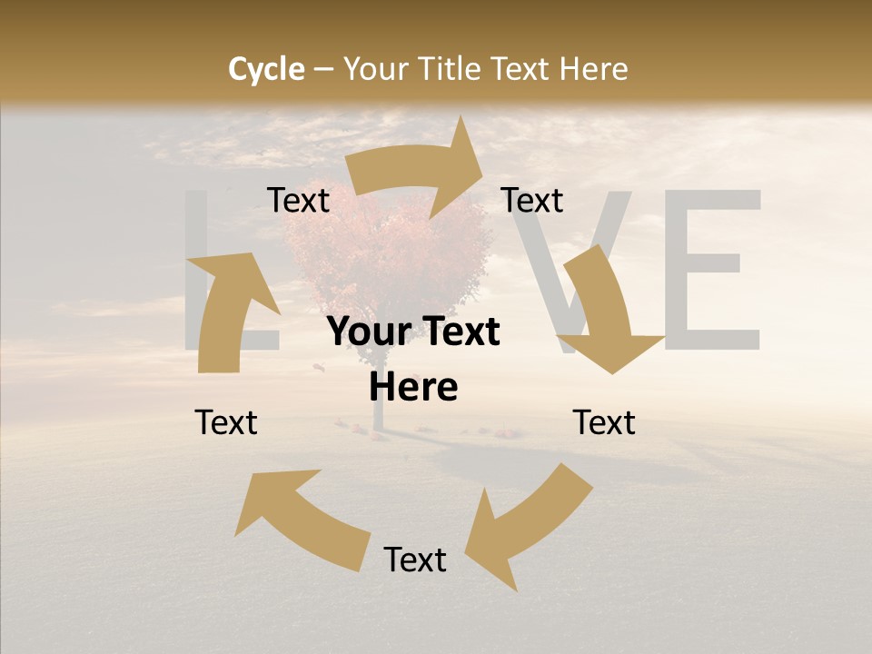 Autumn Grow Red PowerPoint Template