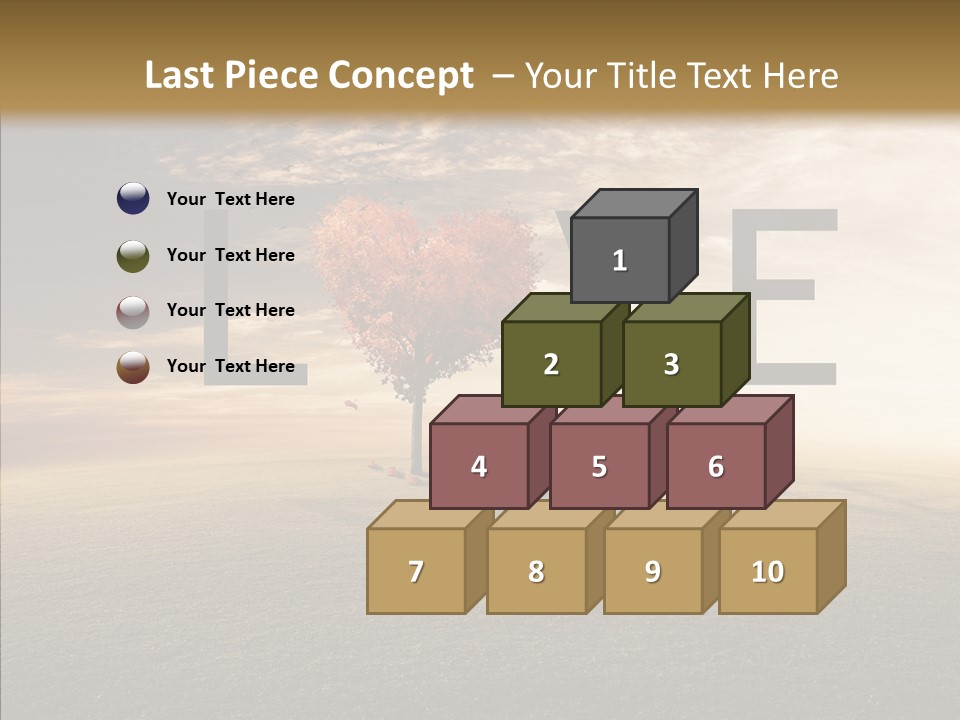 Autumn Grow Red PowerPoint Template