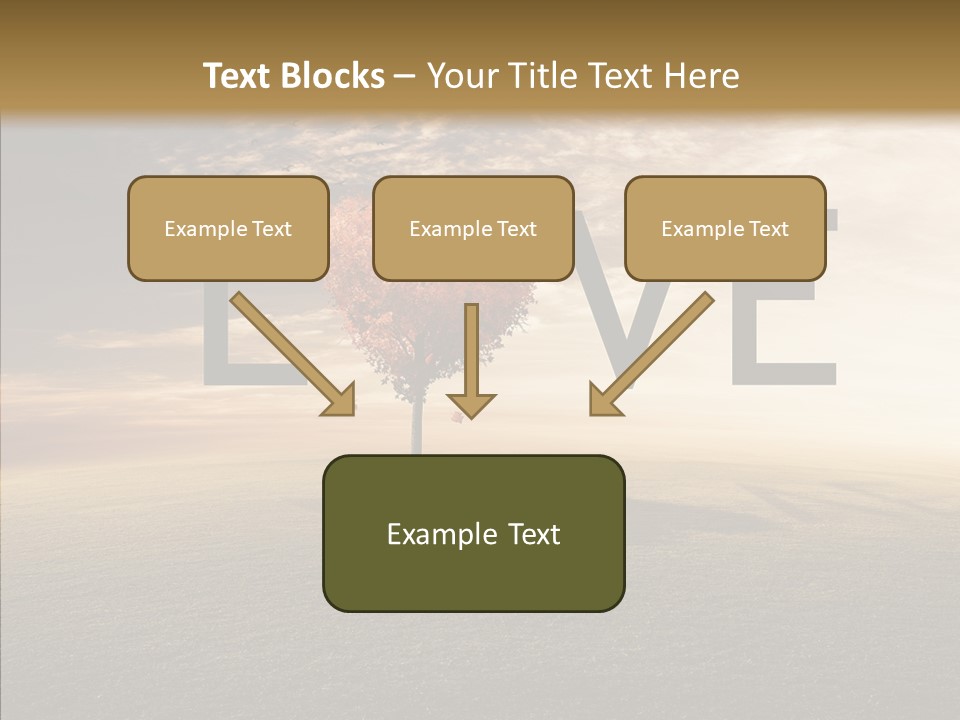 Autumn Grow Red PowerPoint Template