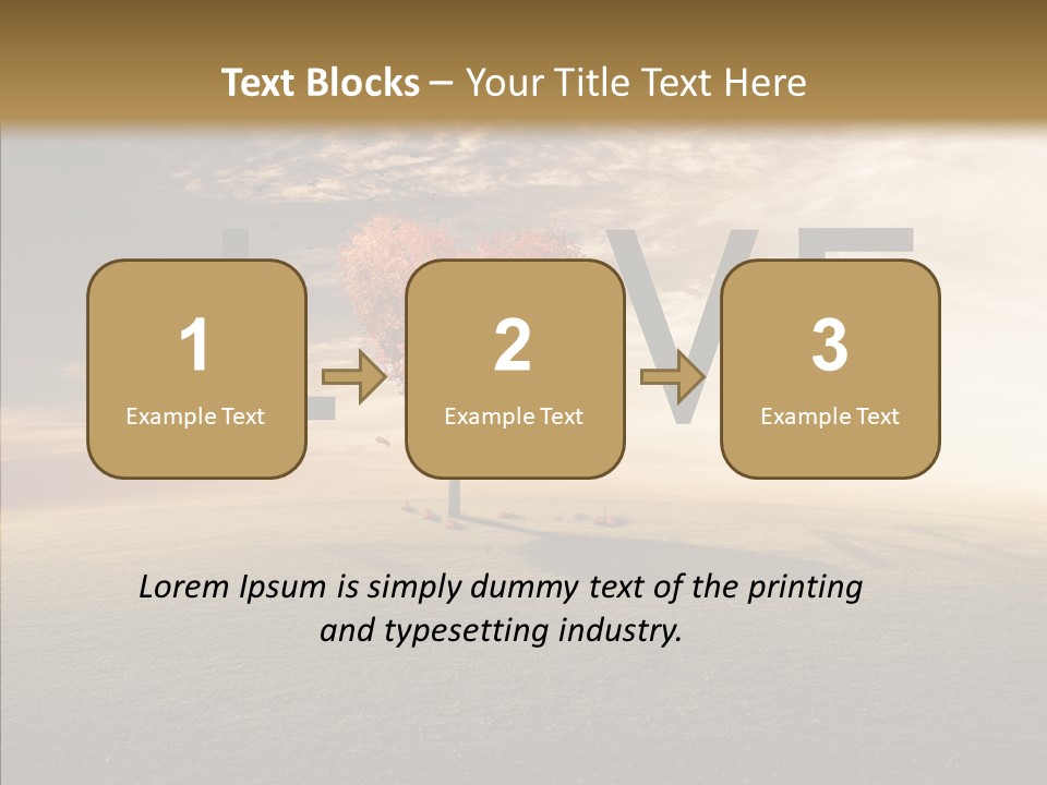 Autumn Grow Red PowerPoint Template