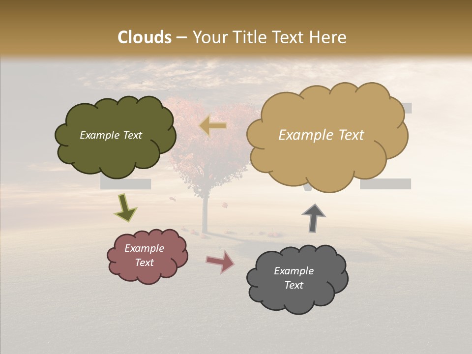 Autumn Grow Red PowerPoint Template