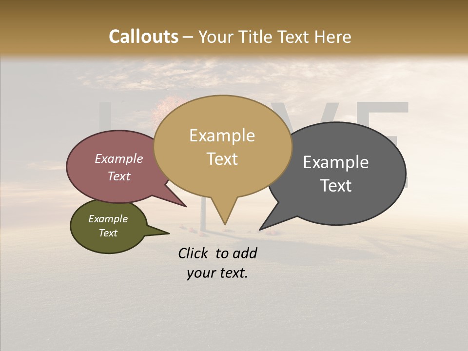 Autumn Grow Red PowerPoint Template