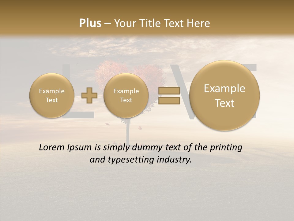 Autumn Grow Red PowerPoint Template