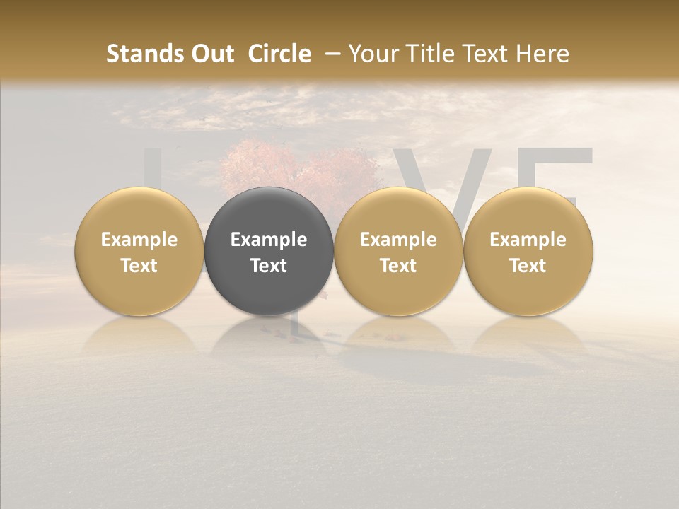 Autumn Grow Red PowerPoint Template