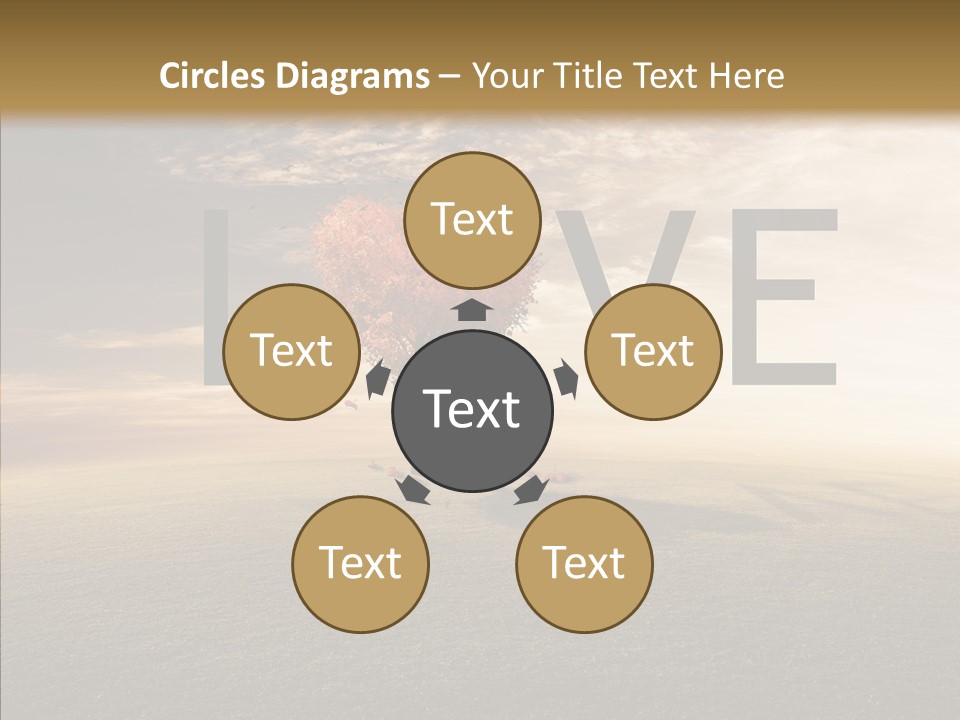 Autumn Grow Red PowerPoint Template