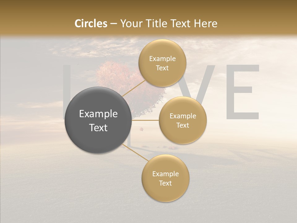 Autumn Grow Red PowerPoint Template