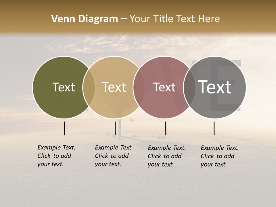 Autumn Grow Red PowerPoint Template