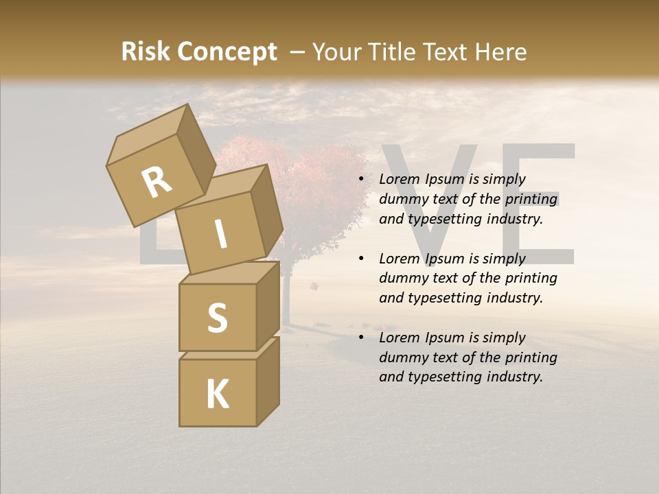 Autumn Grow Red PowerPoint Template