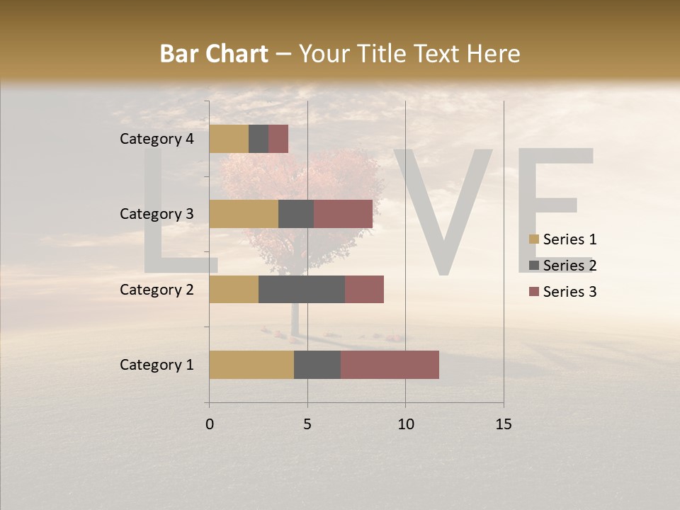 Autumn Grow Red PowerPoint Template