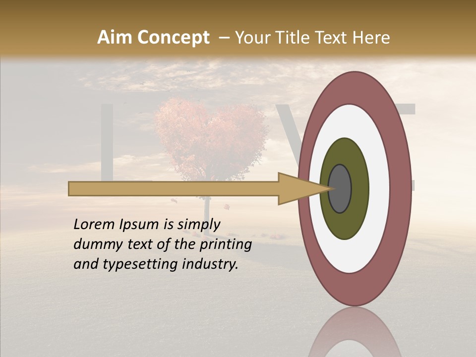 Autumn Grow Red PowerPoint Template