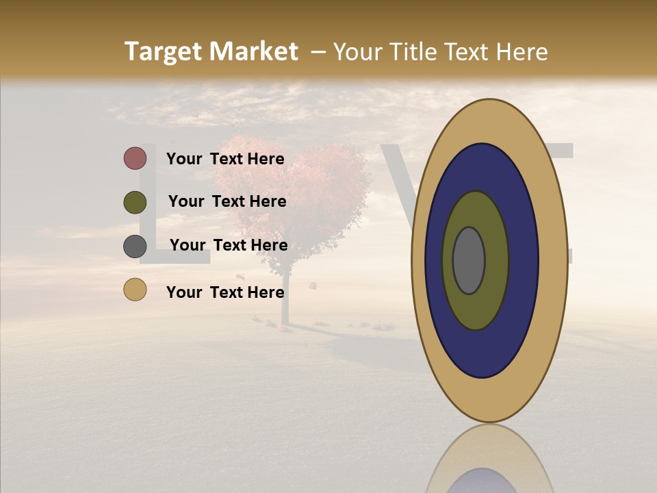 Autumn Grow Red PowerPoint Template