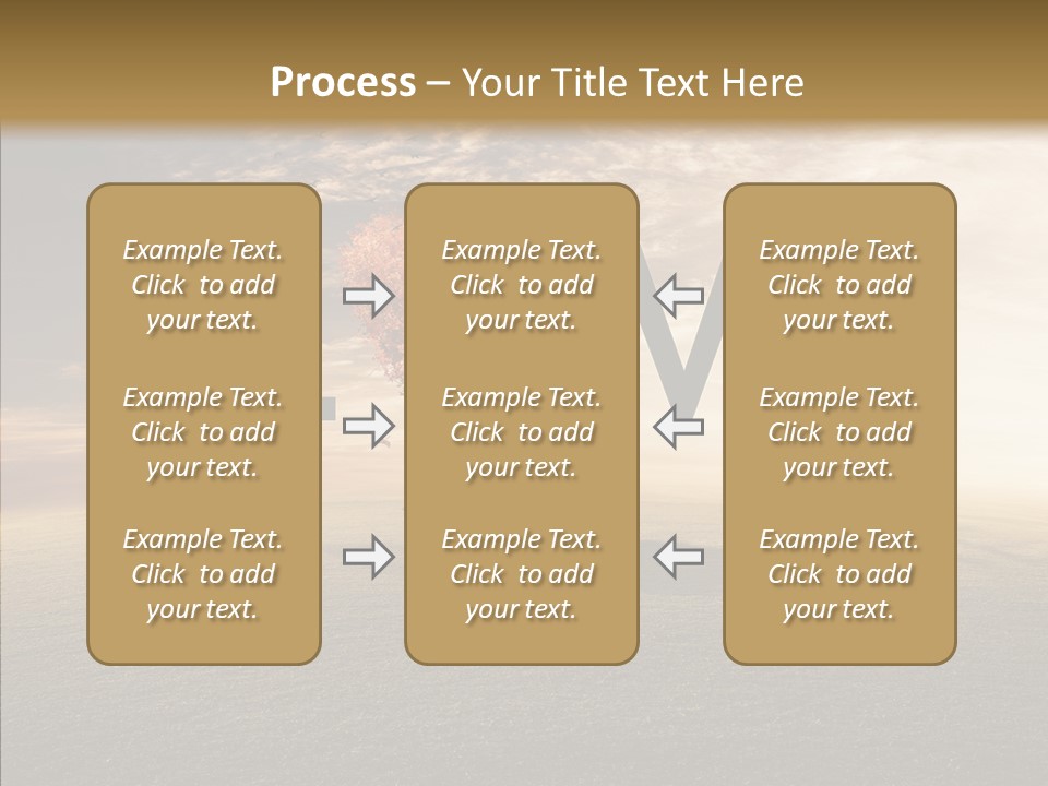 Autumn Grow Red PowerPoint Template