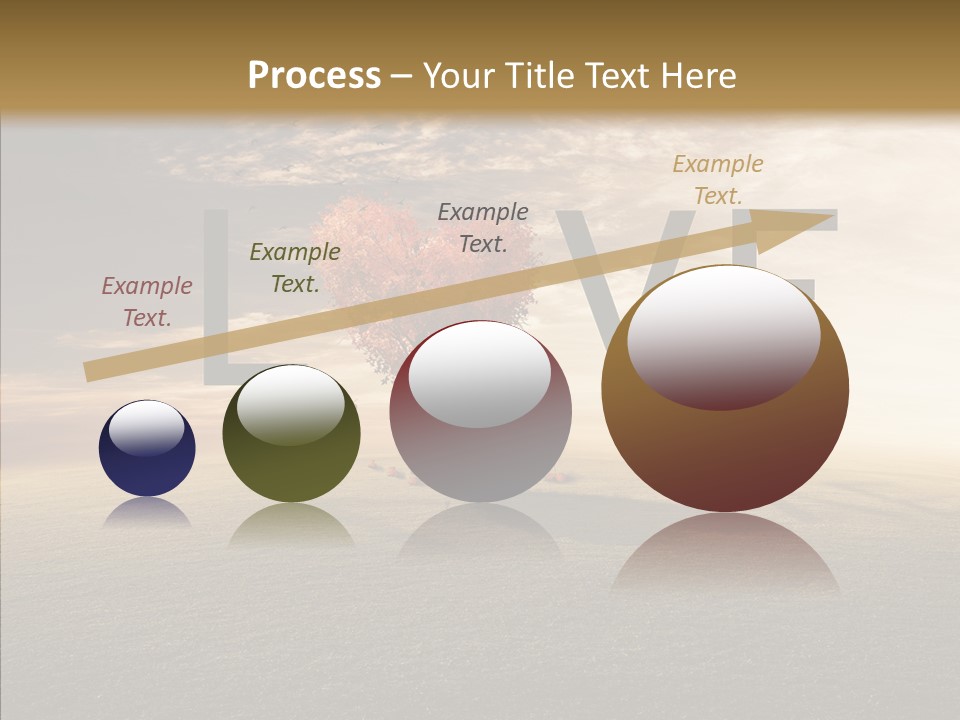 Autumn Grow Red PowerPoint Template