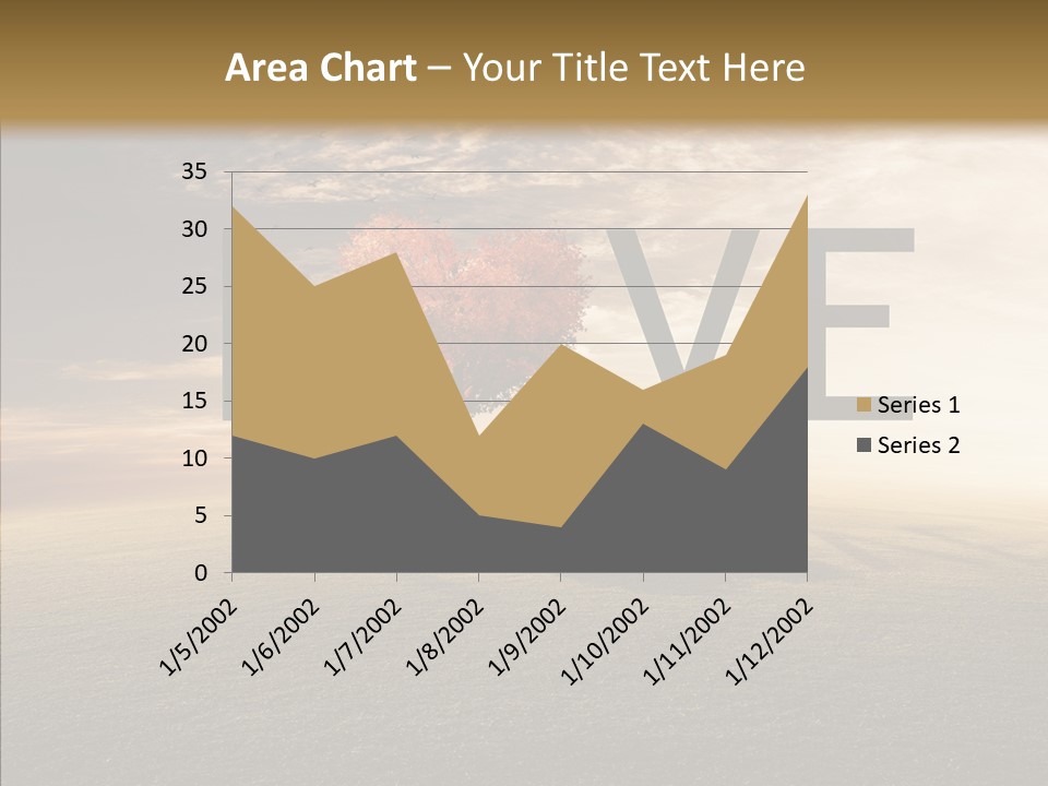 Autumn Grow Red PowerPoint Template