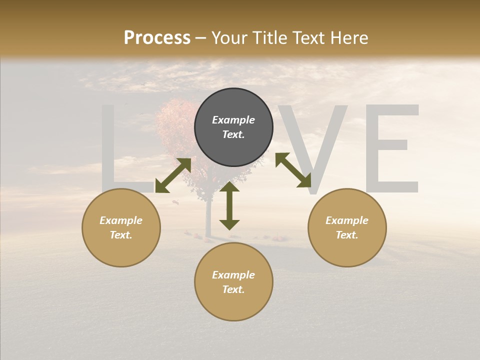 Autumn Grow Red PowerPoint Template