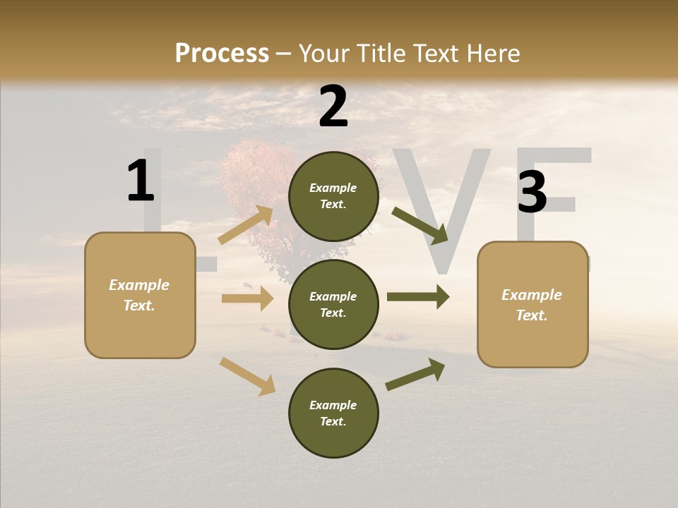 Autumn Grow Red PowerPoint Template