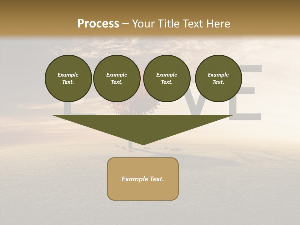 Autumn Grow Red PowerPoint Template