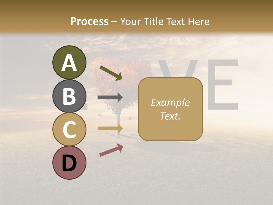 Autumn Grow Red PowerPoint Template