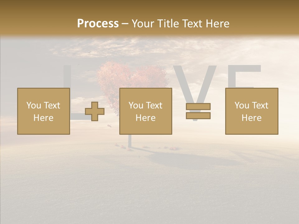 Autumn Grow Red PowerPoint Template
