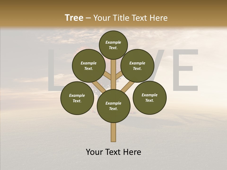 Autumn Grow Red PowerPoint Template