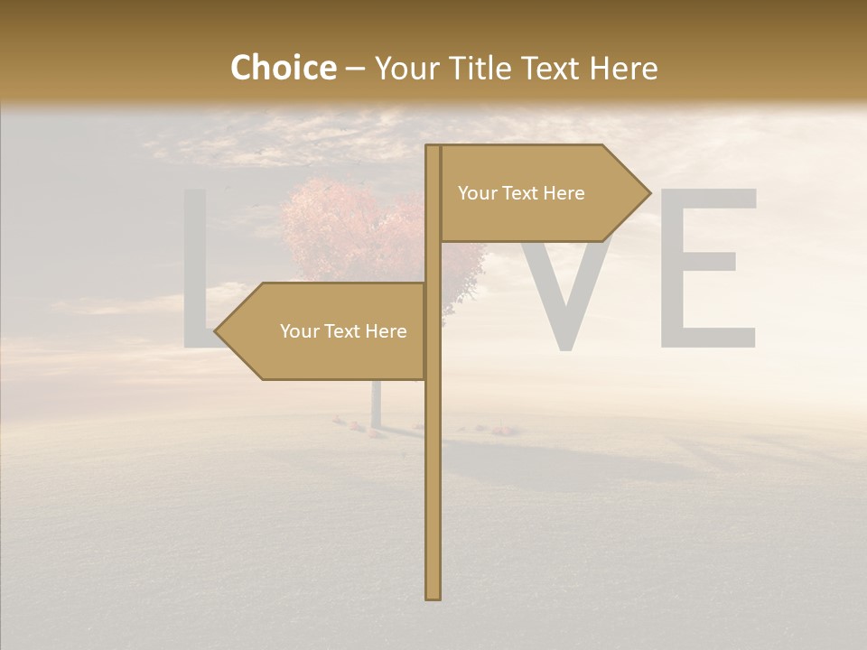 Autumn Grow Red PowerPoint Template