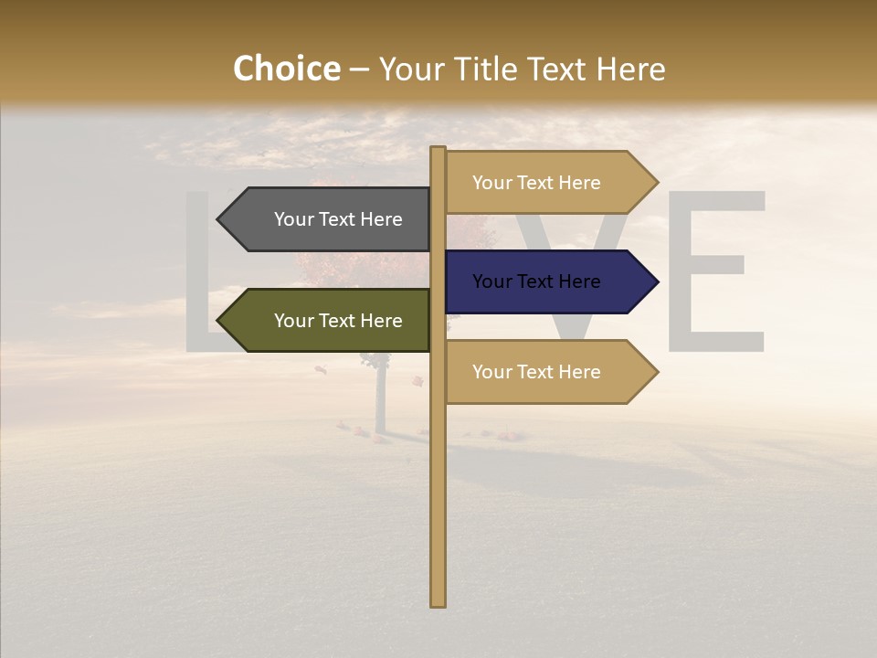 Autumn Grow Red PowerPoint Template