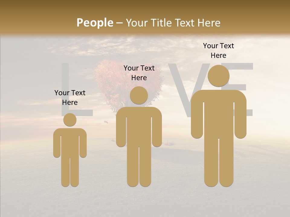 Autumn Grow Red PowerPoint Template