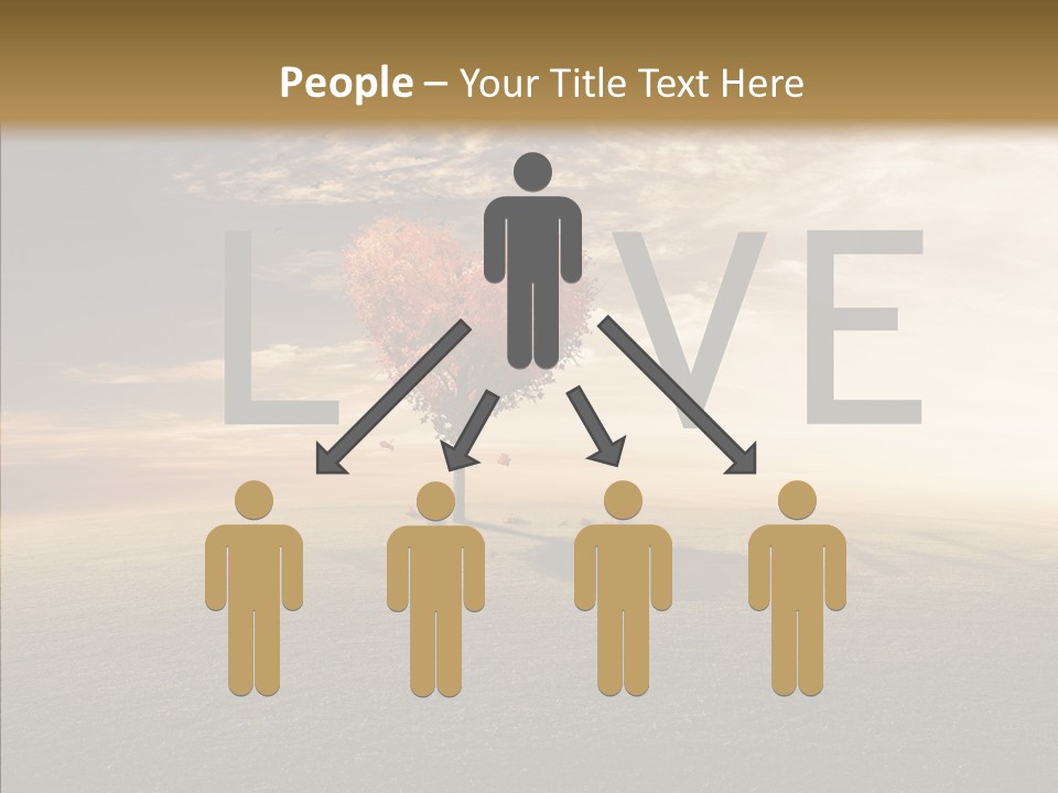 Autumn Grow Red PowerPoint Template