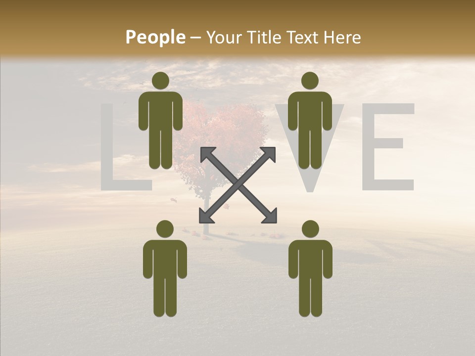 Autumn Grow Red PowerPoint Template