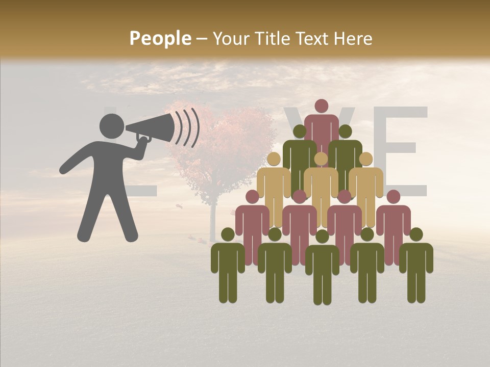 Autumn Grow Red PowerPoint Template