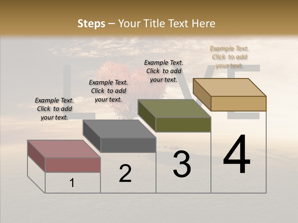 Autumn Grow Red PowerPoint Template