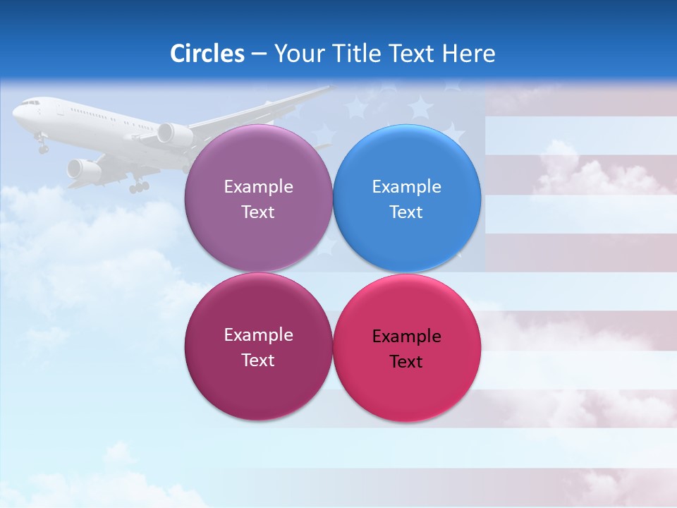 Clouds Arrival Airport PowerPoint Template
